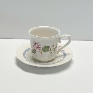 Vintage Cup and Saucer, Lenox Lantana Melanie - Discontinued Pattern
